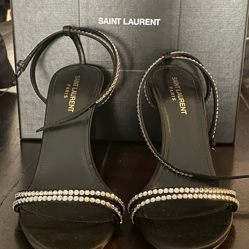 Saint Laurent Robin 86 Strap Sandals. - Picture 2 of 8